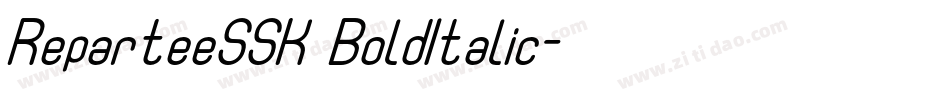 ReparteeSSK BoldItalic字体转换